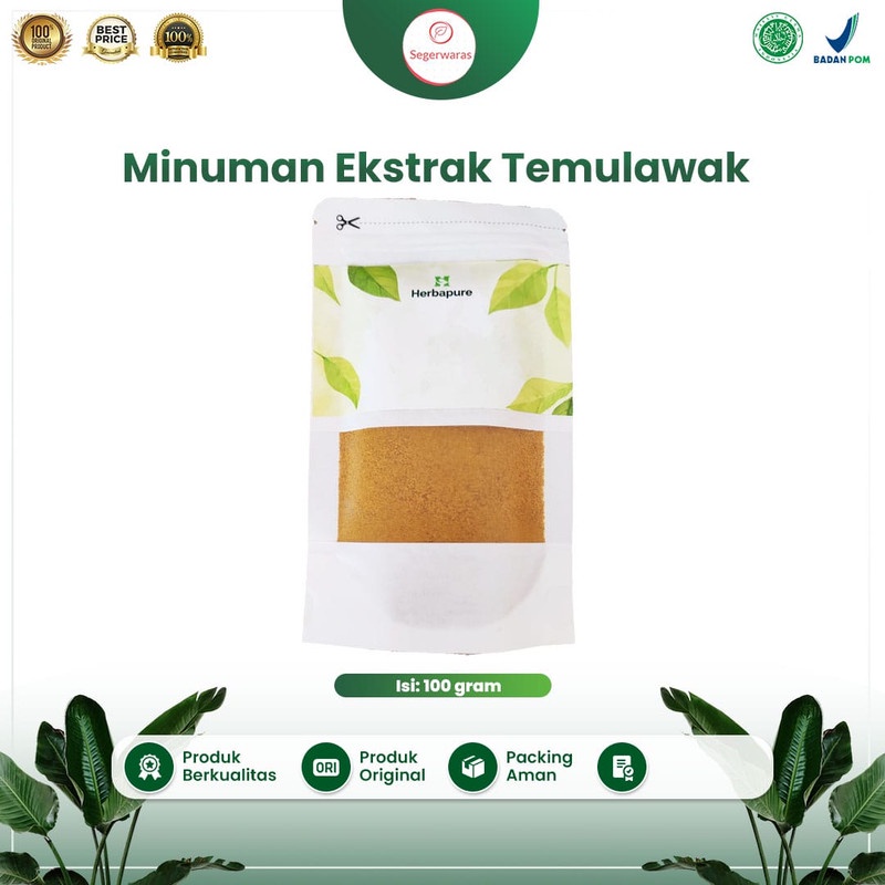 

☘️Segerwaras☘️ Minuman Sari Temulawak Instan Temulawak Bubuk Minuman Jamu Tradisional 100 gram