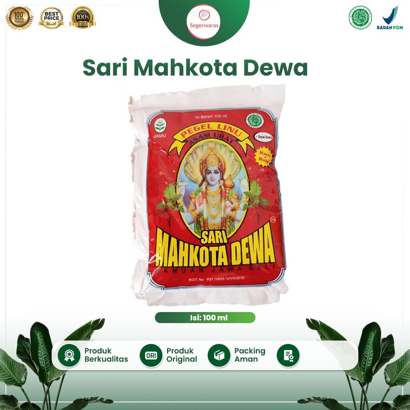 Jamu Sari mahkota dewa cair plus madu isi 5 sachet untuk pegal linu asam urat & menjaga kesehatan