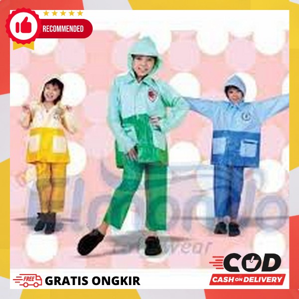 Jaz Hujan Kids Tebal Mantrol Anak Mantol Hjan Anak Premium Snak Jumsuit Jubah Hujsn Setelan Fashion 
