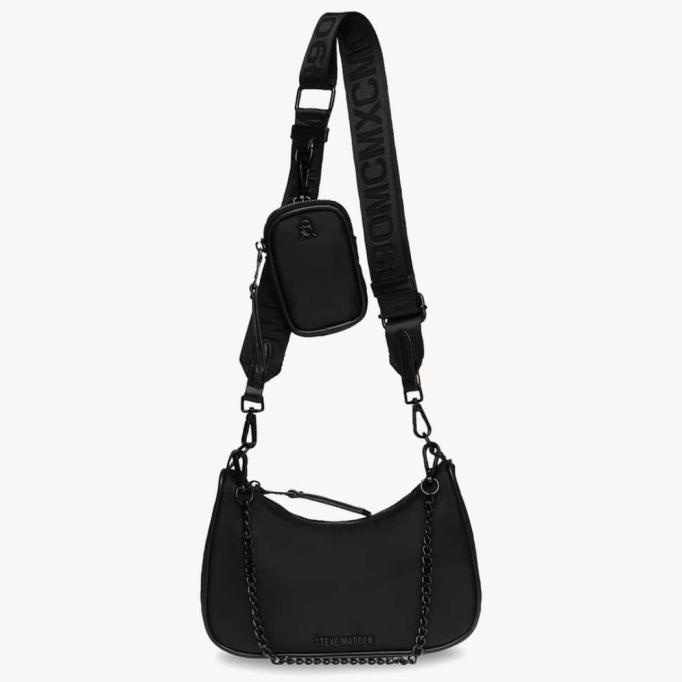 STEVE MADDEN BVITAL-T ORIGINAL TAS SELEMPANG WANITA - BLACK MUTILAJANNAH67