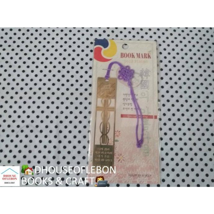

Bookmark / Pembatas Buku Metal KOREA ORI MOTIF CAMPUR