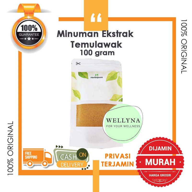 

☘️Wellyna☘️ Minuman Sari Temulawak Instan Temulawak Bubuk Minuman Jamu Tradisional 100 gram