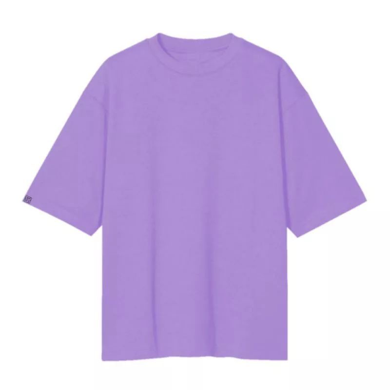 Kaos Polos Pria dan Wanita Warna Ungu Muda/Lilac Lengan Pendek Leher O-Neck 30s