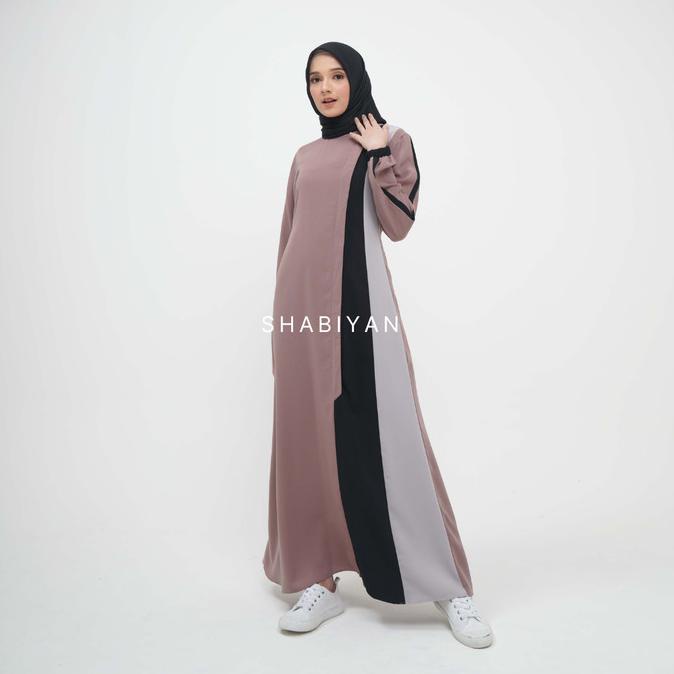 Shabiyan 417 Gamis Remaja Polos Moscrepe Premium
