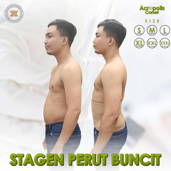 Stagen Korset Pria korset laki laki korset cowok pengecil perut Korset