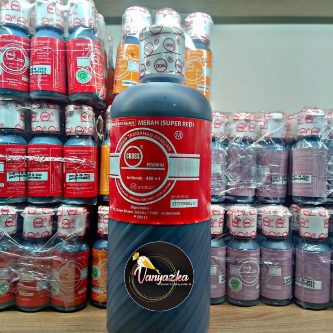 

Pewarna Makanan Halal Cross Super Red/Red Velvet 450ml