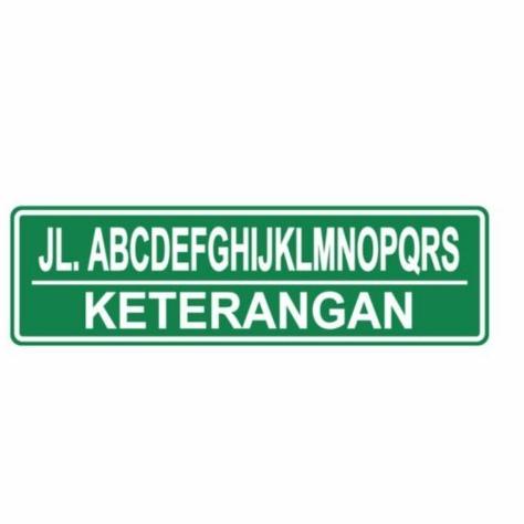 

Rambu Nama Jalan Papan Nama Jalan 50 x 20cm