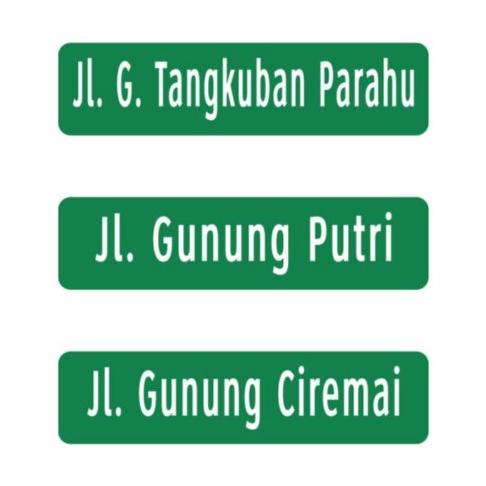

Rambu Nama Jalan Papan Nama Jalan 60cm x 15cm - Plat Alumunium