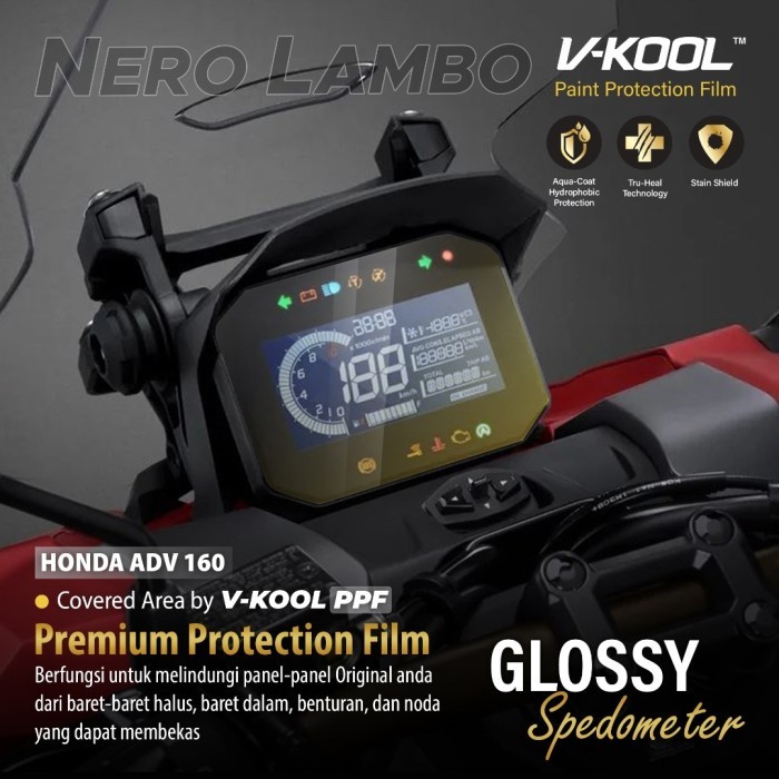 VKOOL PPF SPEEDO MOTOR HONDA ADV160 ( TERMASUK ALAT DAN STIKER VKOOL)