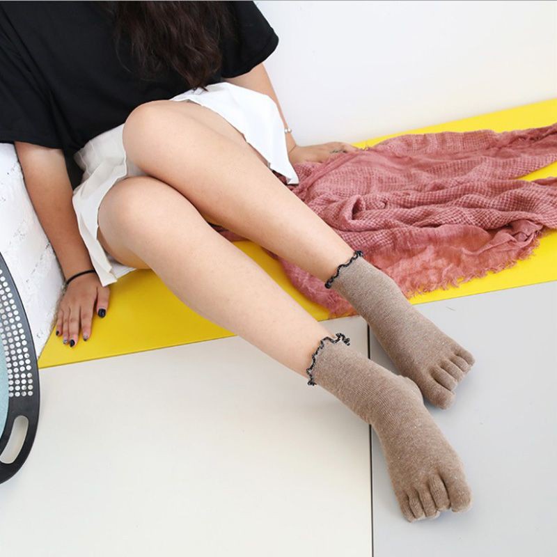 Kaos Kaki - Kaos Kaki Wanita- Kaos Kaki Jari- Kaos Kaki 5 Jari Renda