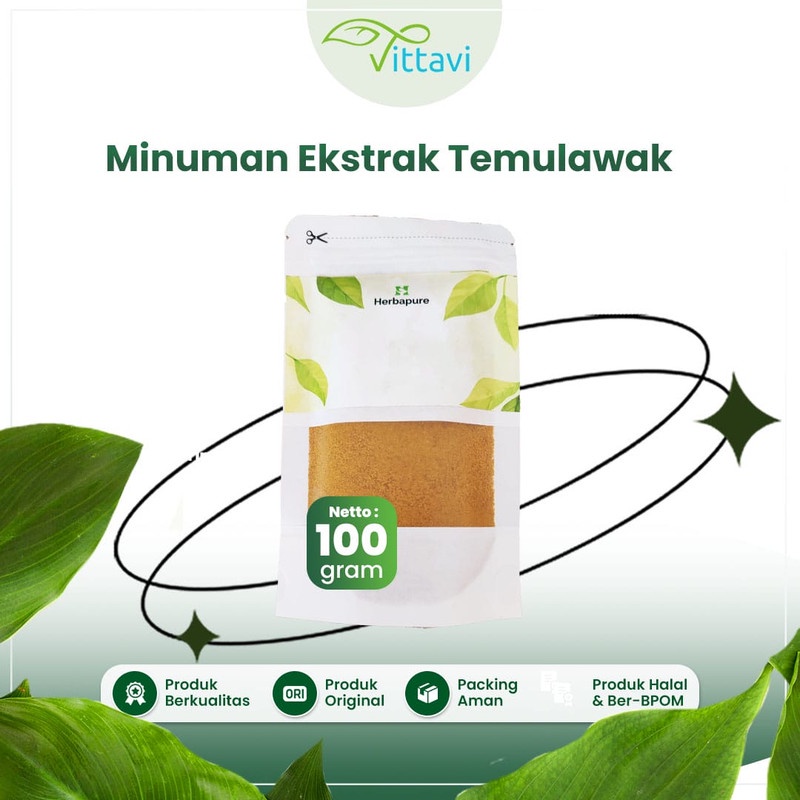 

☘️Vittavi☘️ Minuman Sari Temulawak Instan Temulawak Bubuk Minuman Jamu Tradisional 100 gram