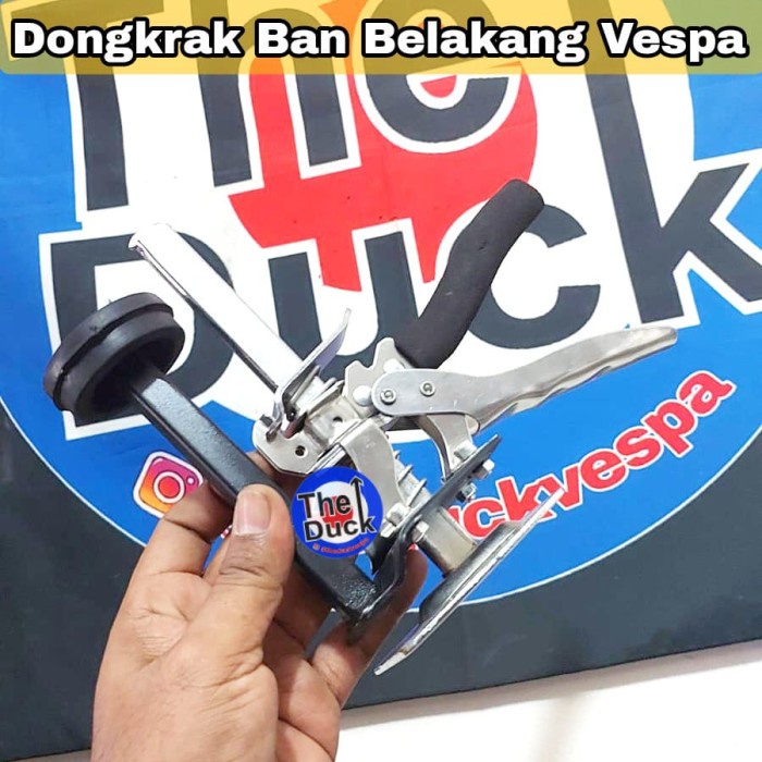Terlaris Dongkrak Standar Ban Belakang Universal Vespa Klasik