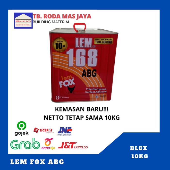 Lem Fox/Perekat Fox ABG 168 Blek 10kg
