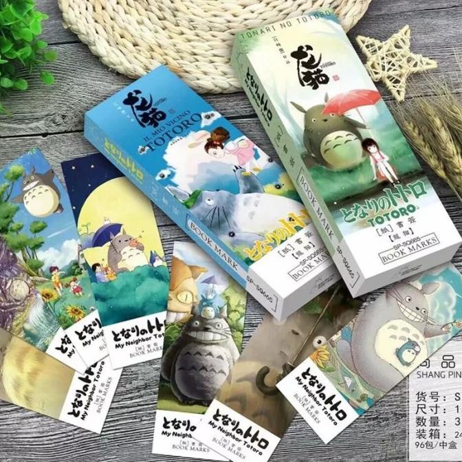 

Totoro ghibli bookmark pembatas buku set 32 pcs