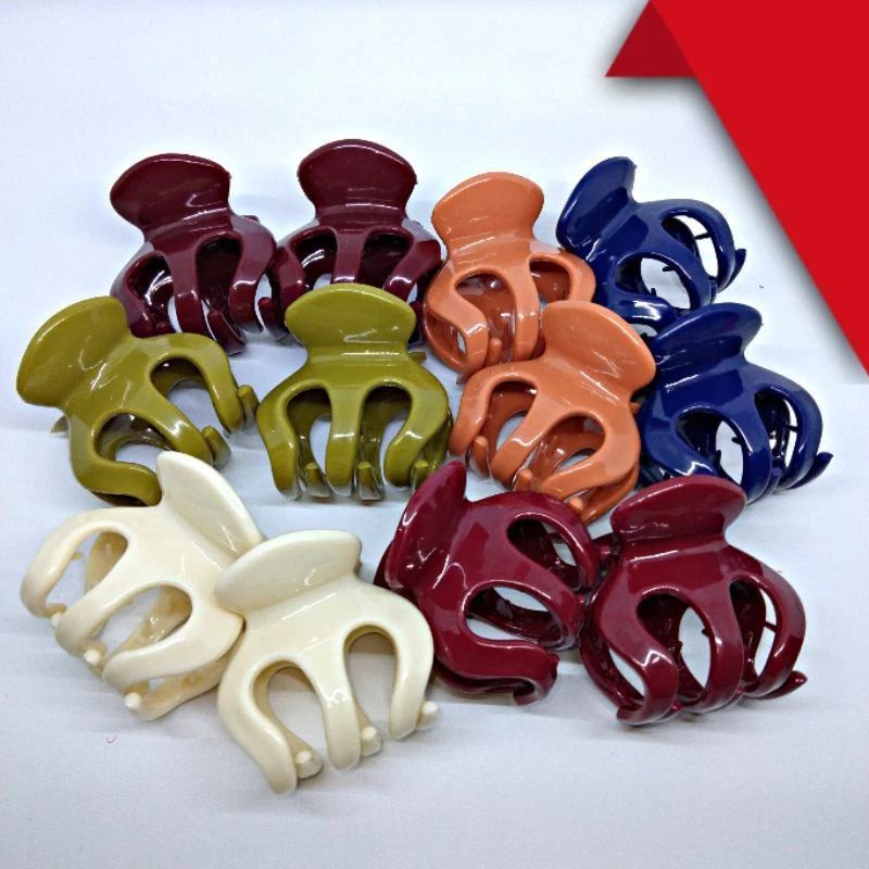 Jepit Rambut Jedai 5cm Dark Color Impor Gigi 3/Jedai Rambut Unik 5cm /Jepit Rambut Glossy Metalik