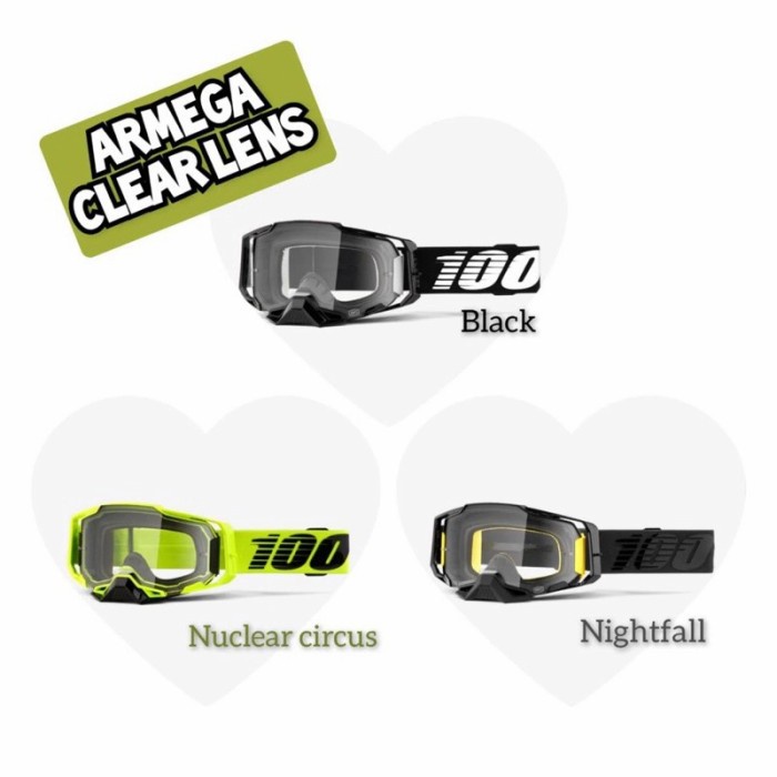 GOGGLE 100% ARMEGA ORIGINAL