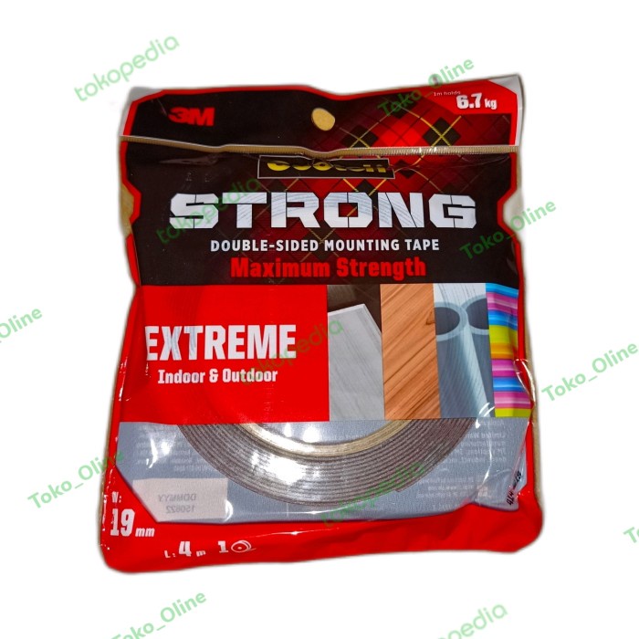 

3M Double Tape - Scotch Strong Extreme Indoor Outdoor 414-M19 - 6.7kg