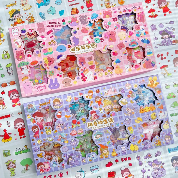 

Terlaris 200 Lembar Stiker Momo Besar Sticker Box Pvc Jumbo Size