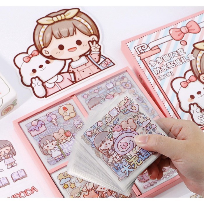 

Terlaris 72 Lembar Stiker Box Aesthetic Edisi Dodo Girl 1 Box Tld80