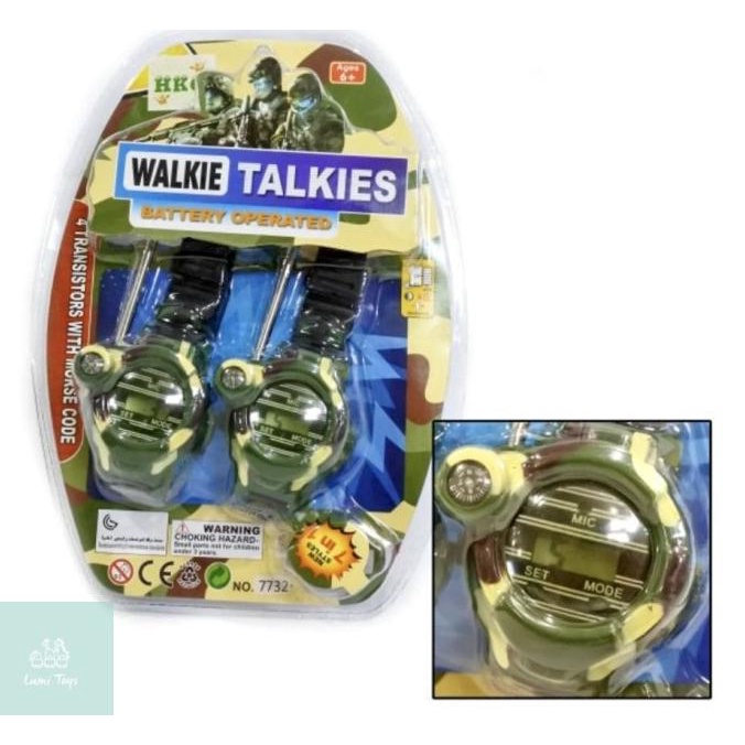 Mainan Anak Jam Tangan Walkie Talkie Army Tentara 7732