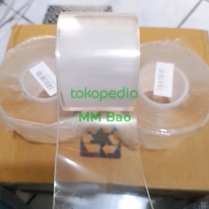 

double tape nano lebar 5cm tebal 2mm panjang 3 meter super kuat import