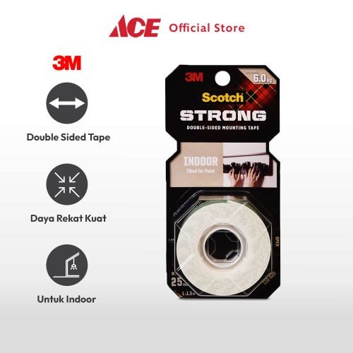 

Ace - 3m Double Tape Scotch Foam Mounting Tape 25x1.5 Mtr