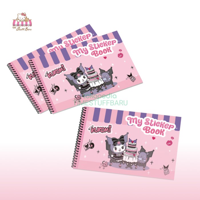 

TSB Blank Sticker Book Kuromi Sanrio Buku Stiker Album Kosong