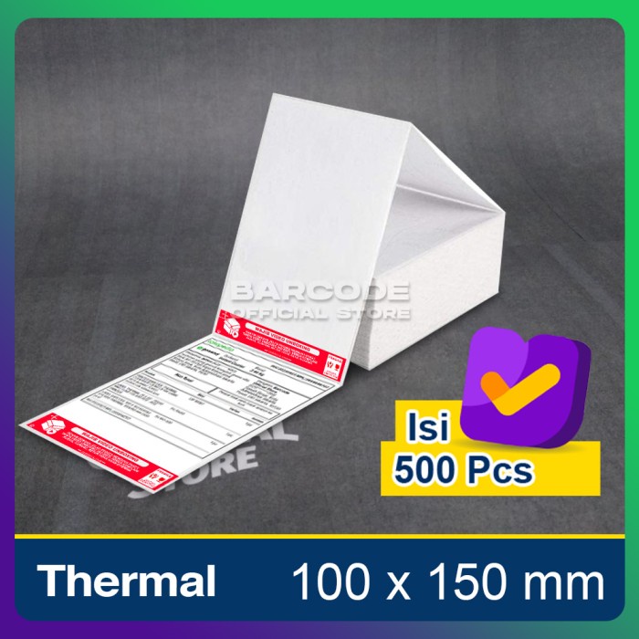 

Label Thermal 100X150 Mm Stiker Video Unboxing Resi Pengiriman A6