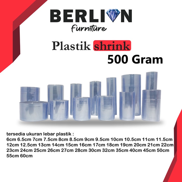 

Plastik Shrink / Plastik Segel / Pvc Shrink 500 Gram 19 Cm - 60 Cm