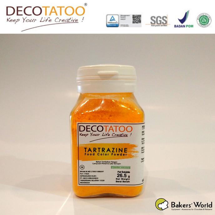 

Pewarna Makanan - Decotato - Tartrazine Kuning - Fat Soluble 26,5gr