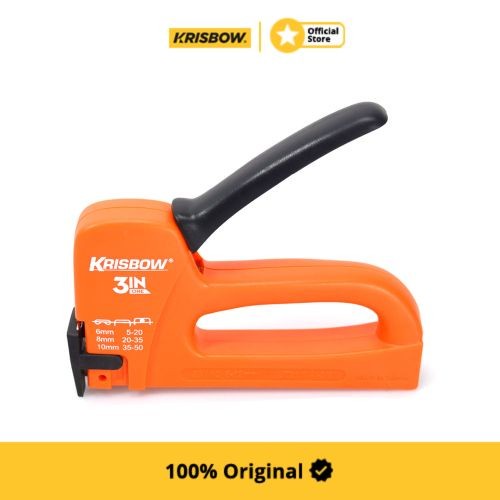 

Bestseller Krisbow Staple Gun Stapler Tembak 6-12 Mm 3In1 - Merah