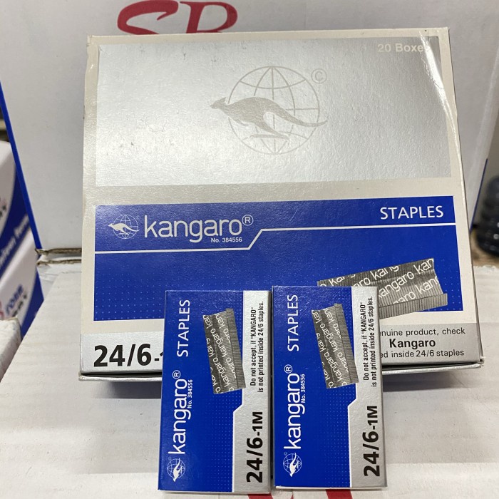 

Terlaris Kangaro Isi Staples No 24- 6 / Isi Staples No 3 / Isi 20 Box Kecil