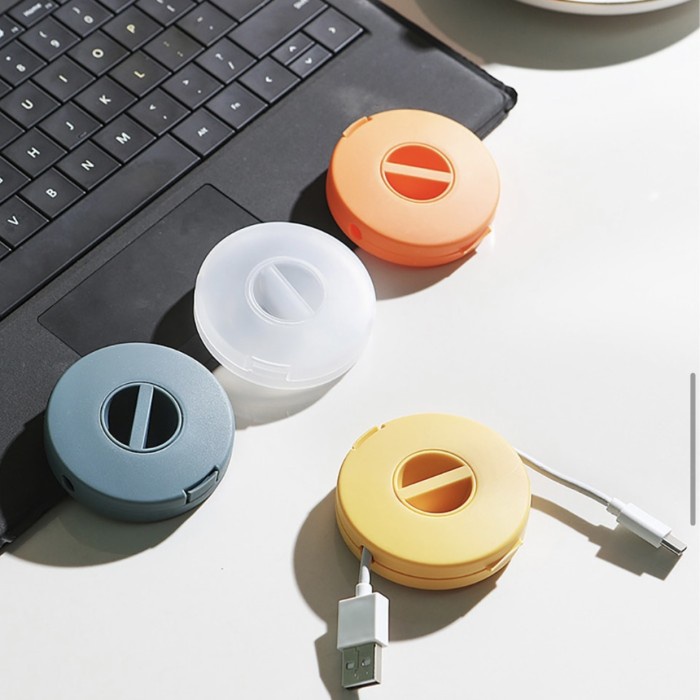 

Terlaris Panache4 Pcs Phone Cable Roller Organizer Tempat Kabel Hp Usb Earphone