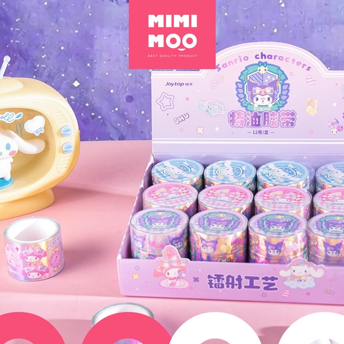 

Mimimoo Sticker Gulung Glossy Sanrio Cinnamoroll My Melody Kuromi
