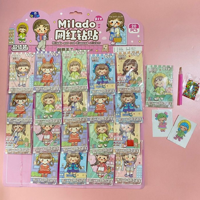 

Diamond Painting Sticker Pack Grosir Isi 20 Pack Stiker Manik