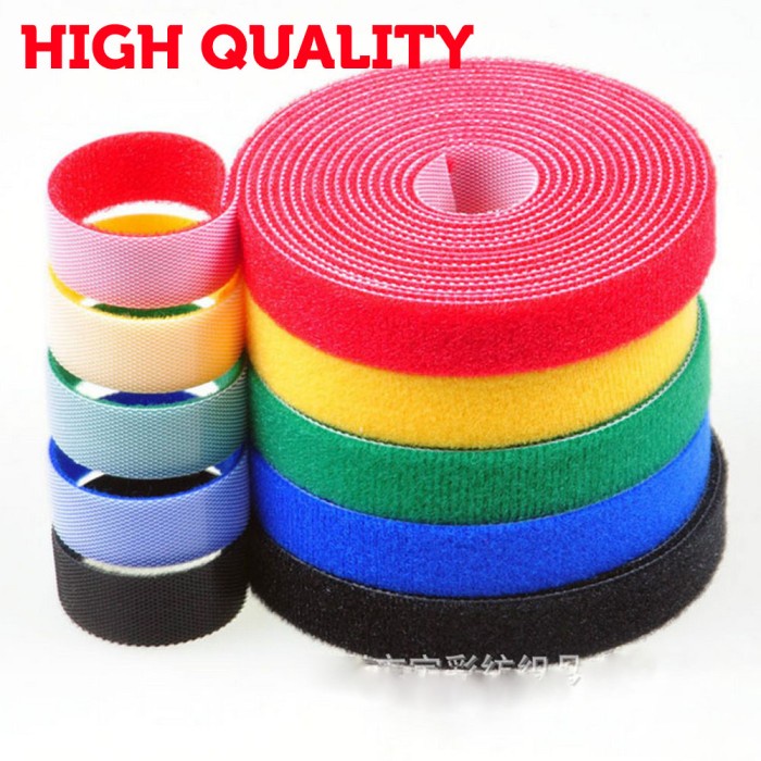 

Terlaris Velcro Pengikat Kabel 1Cm X 5M Fo/Fiber Optik High Quality