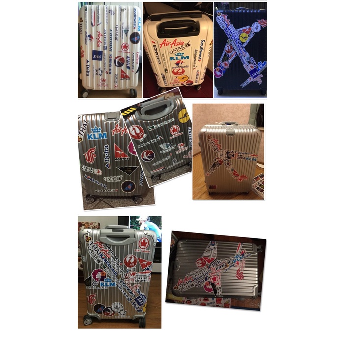 

Stiker/Sticker Maskapai Airlines, Stiker Koper/Travel/Laptop, 50 Pcs