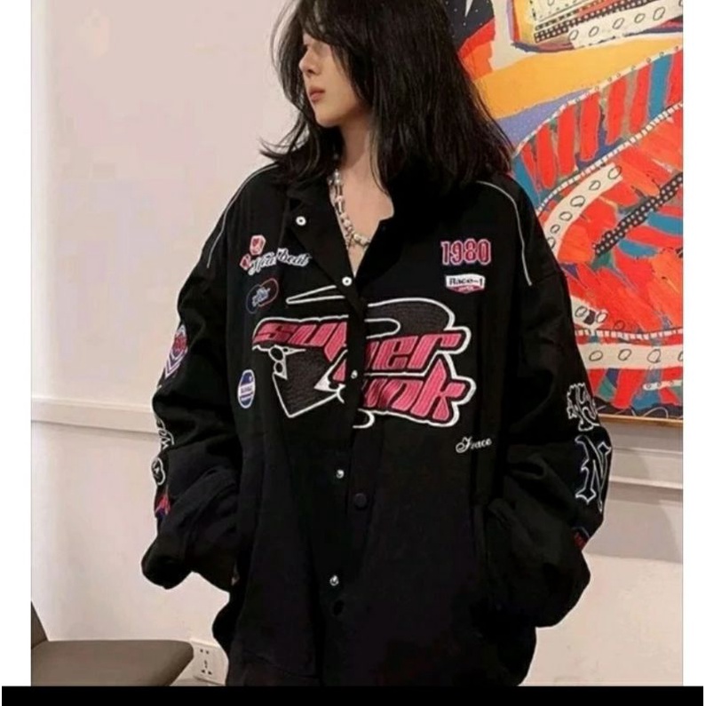 promo jacket baseball / varsity jacket unisex / JACKET SUPER INK BASEBALL