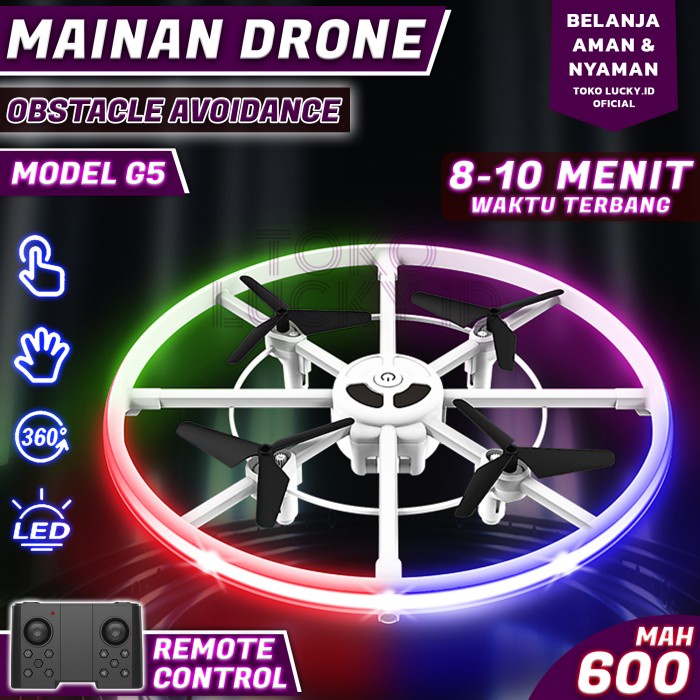Drone Mainan Mini Remote Control Ufo light Colorful RC
