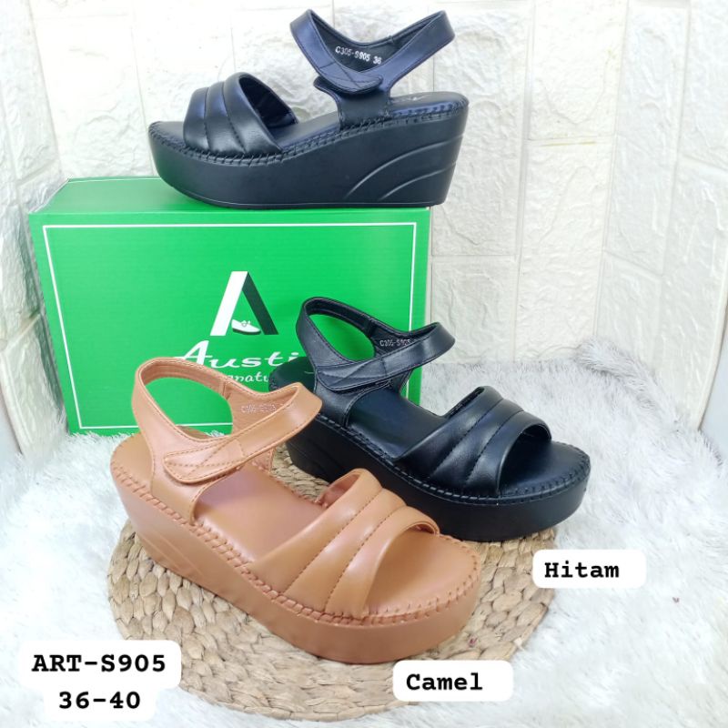 SANDAL WEDGES IMPORT WANITA AUSTIN S-905
