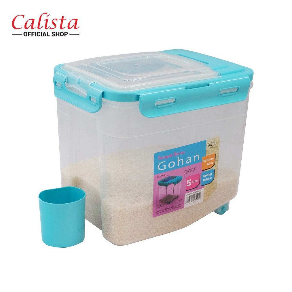 Calista Gohan Tempat Beras 5 Liter / Box Beras 5kg [KODE. H08F]