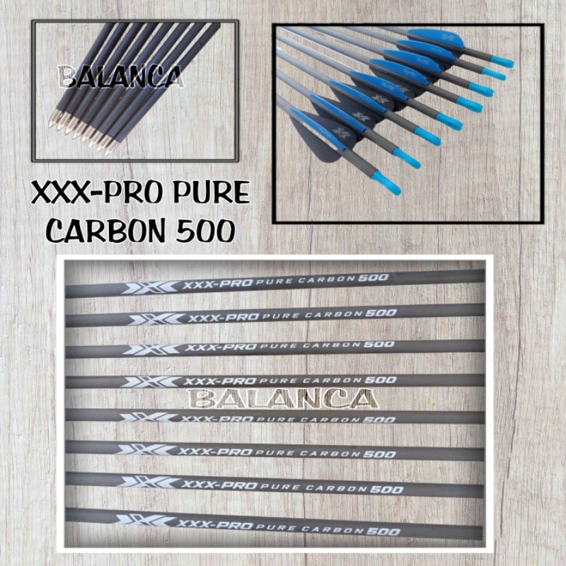 XXX-PRO PURE CARBON 500 - Pure Carbon Arrow Spine 500 - Arrow Carbon