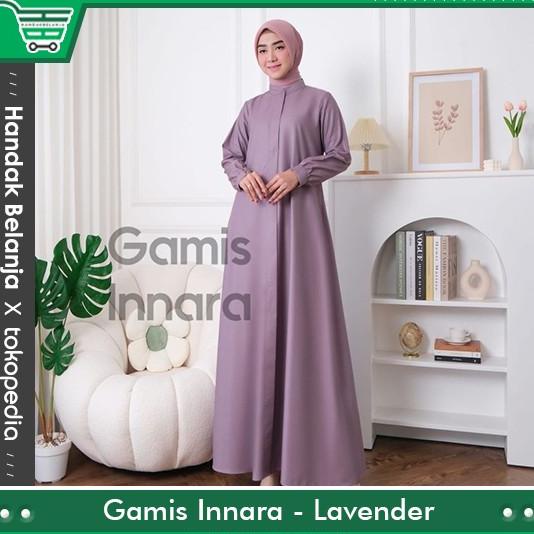BAJU GAMIS INNARA GUZEL PREMIUM POLOS BAHAN KATUN TOYOBO