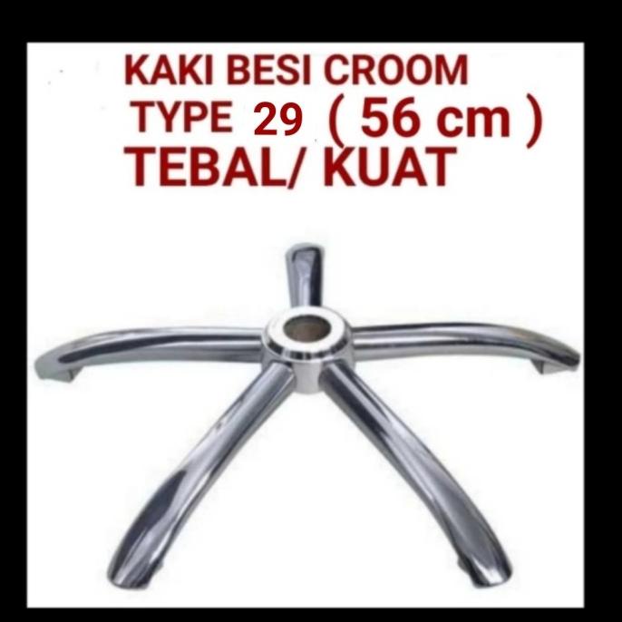 kaki kursi kantor besi chrome, kaki kursi gaming , kaki kursi staff