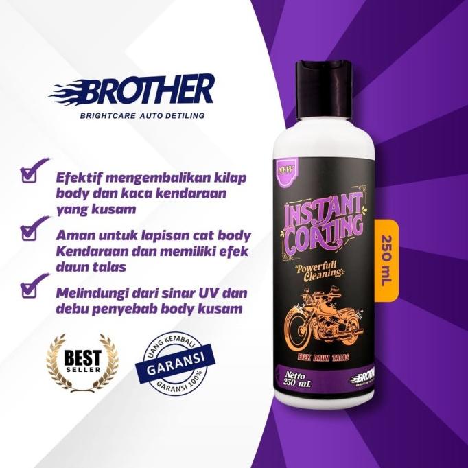 

Bundastore Instant Coating Brother Pengkilap Motor Mobil Efek Daun Talas 250ml BS002