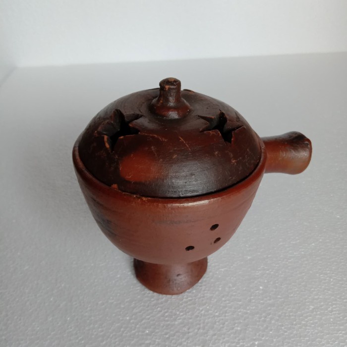 Adealines- Cupu Gerabah Tanah Liat Tempat Bakar Dupa