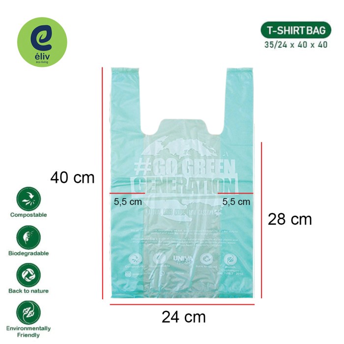 

Bestseller Kantong Plastik Singkong (Medium)- Kantong Biodegradable - Tote Bag