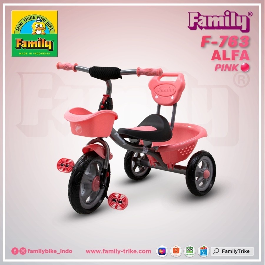 Sepeda Roda Tiga Faly 998 L Dc Friends F-988L - Sepeda Anak Faly Alfa F 763