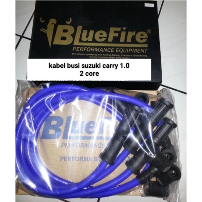 New Kabel Busi Racing 2 Core Bluefire Original Mobil Suzuki Carry 1.0 Kode 350