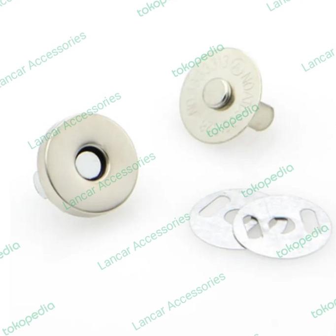 

Kancing Magnet 14Mm Dan 18Mm Aksesoris Untuk Tas Dan Dompet Nikel